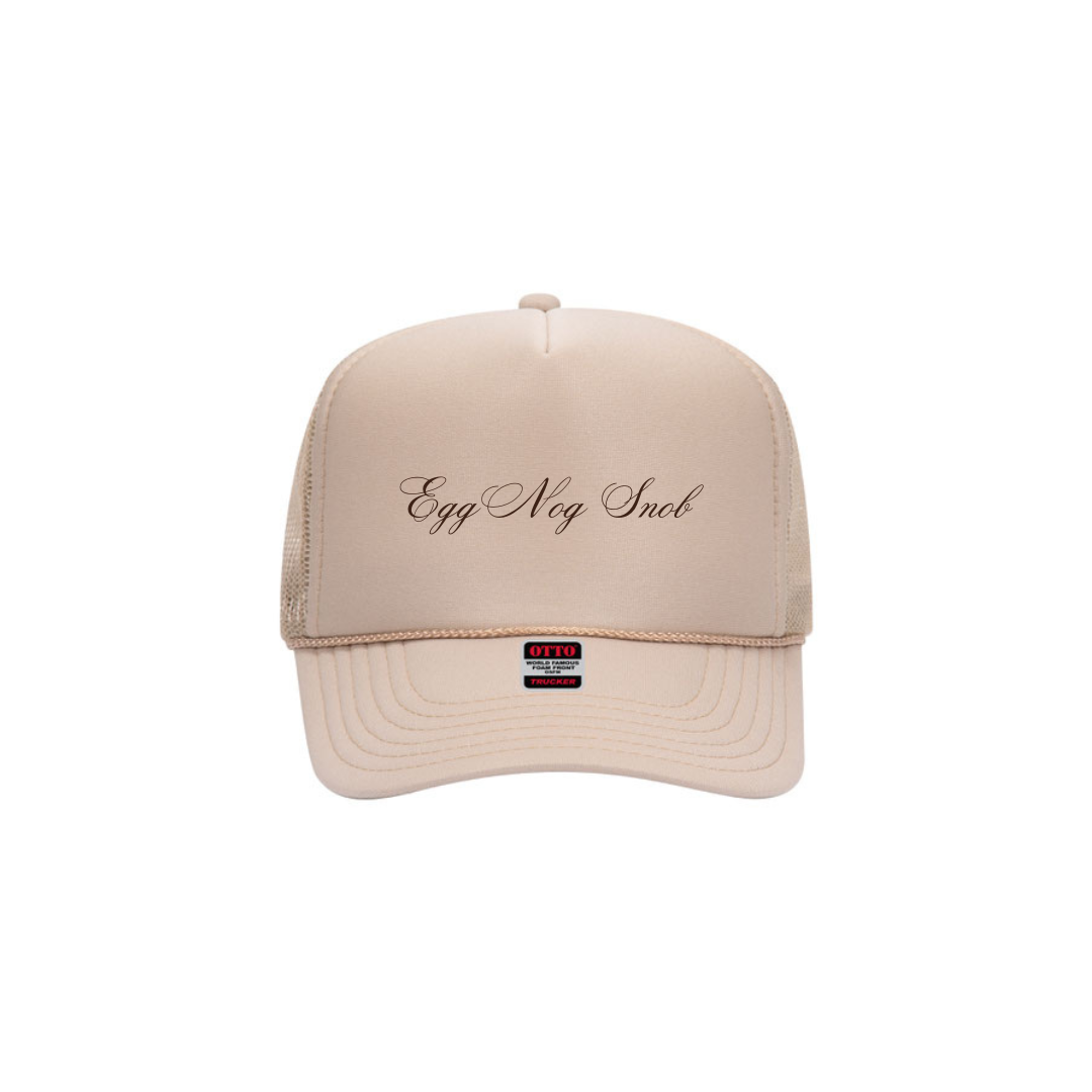 Egg Nog Snob Trucker Hat